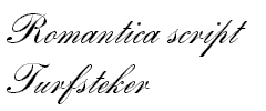 Romantica script